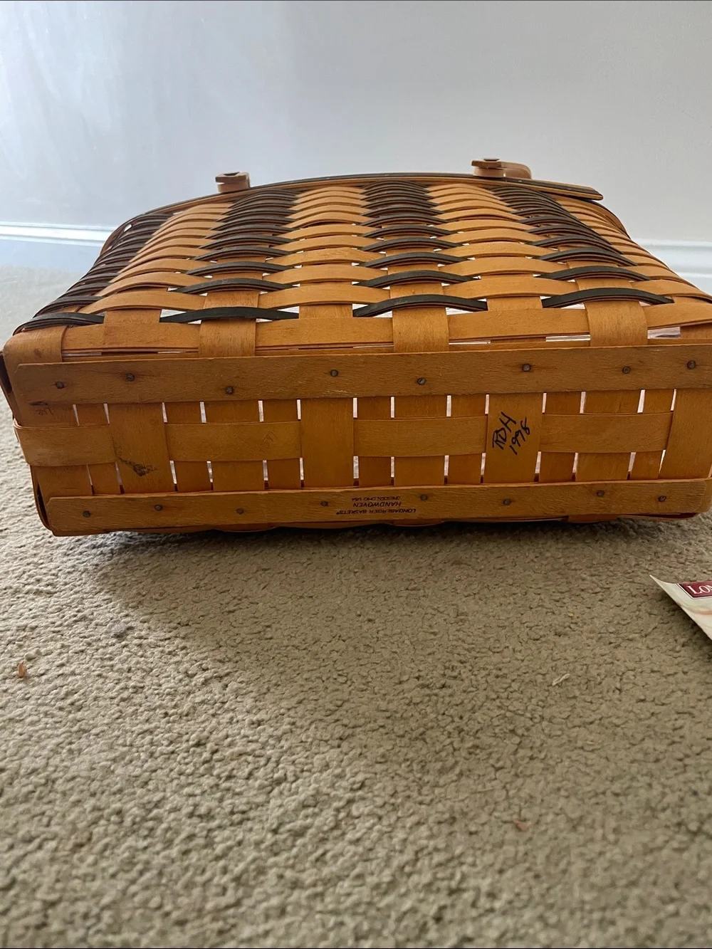 Longaberger 1998 Cherished Memories basket Blue